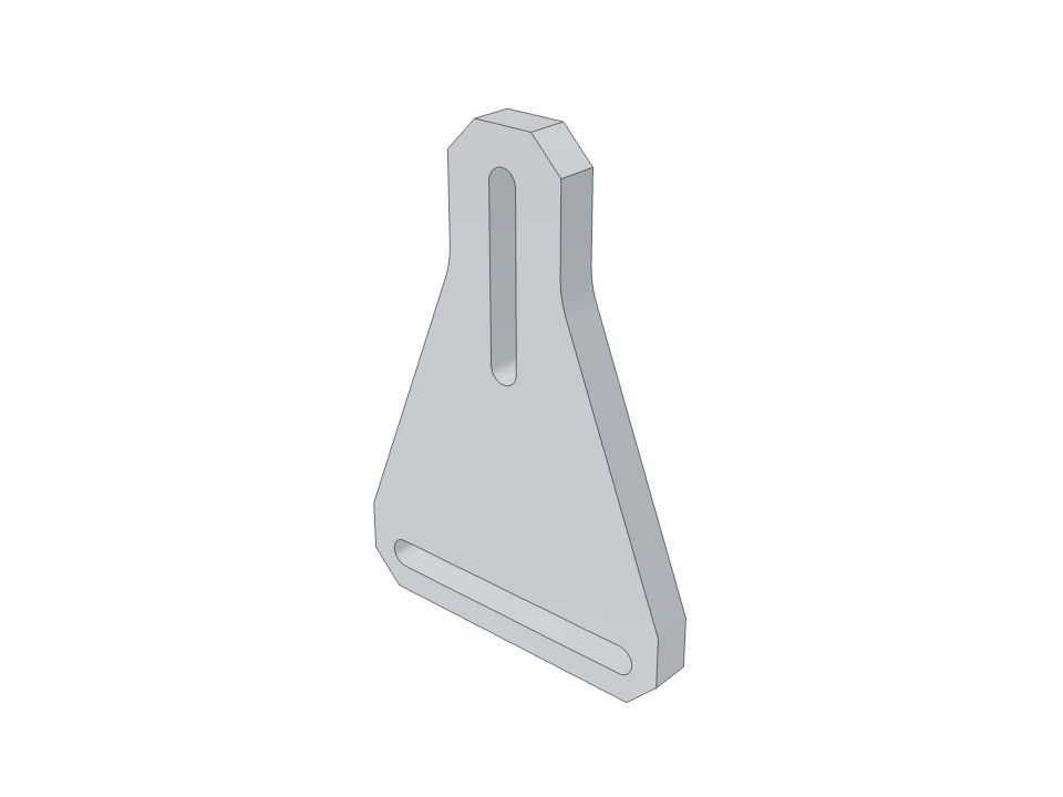 3D-модель: Кронштейн D0901550 v1 (UPPER AOSEM MOUNTING BRACKET, TEST MASS), 6061-T6