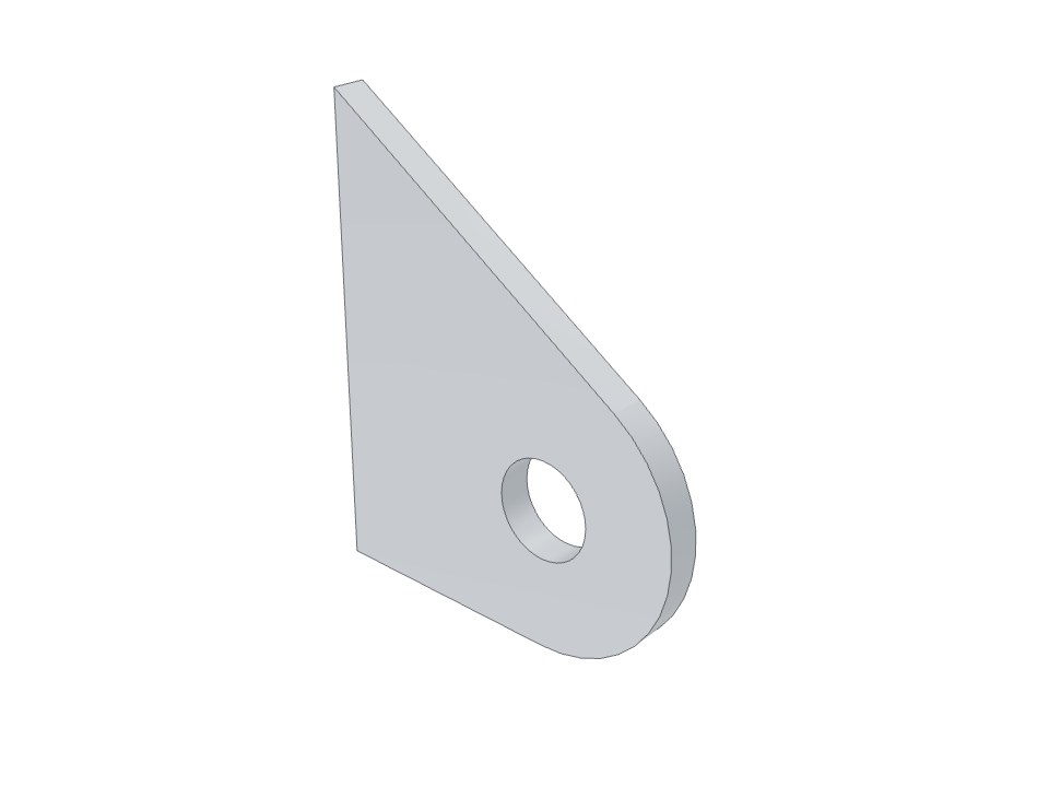 3D-модель: D1000536 v3 BAFFLE BRACE BRACKET — кронштейн