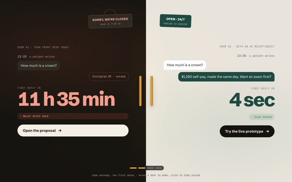 AI receptionist proposal and prototype